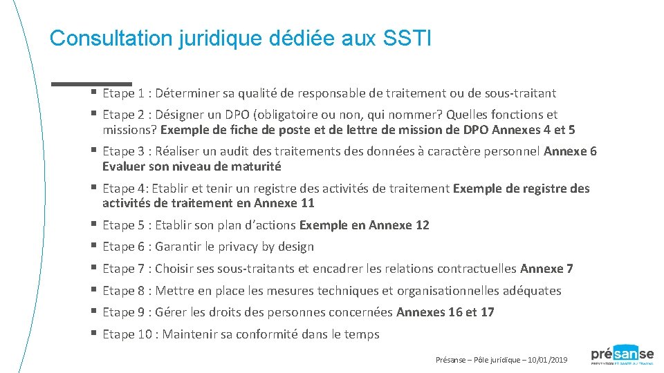 Consultation juridique dédiée aux SSTI § Etape 1 : Déterminer sa qualité de responsable