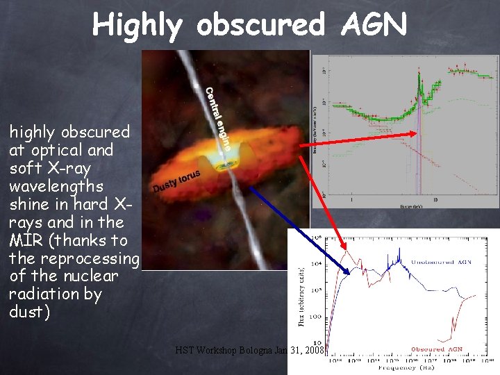 Highly obscured AGN highly obscured at optical and soft X-ray wavelengths shine in hard