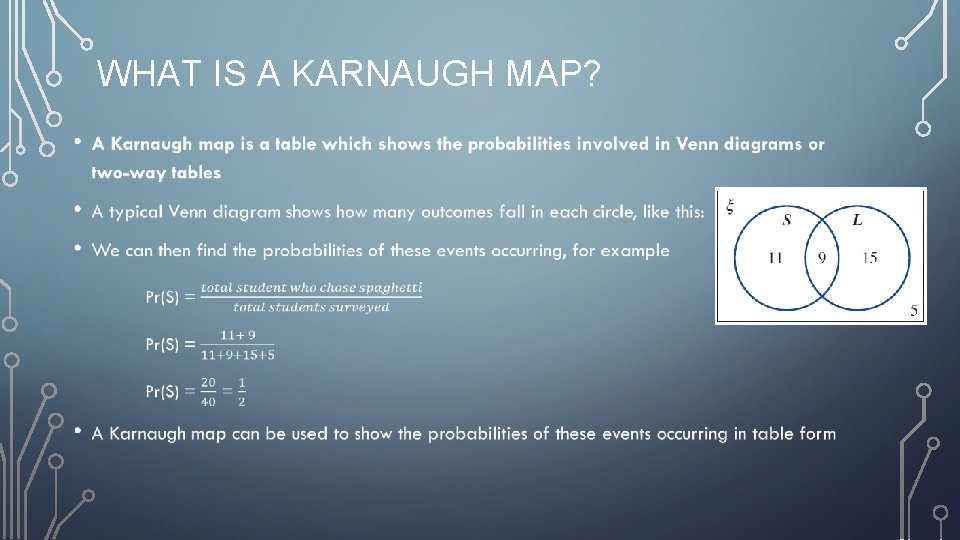 WHAT IS A KARNAUGH MAP? • 