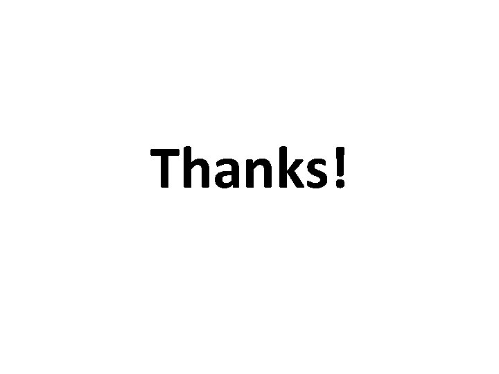 Thanks! 