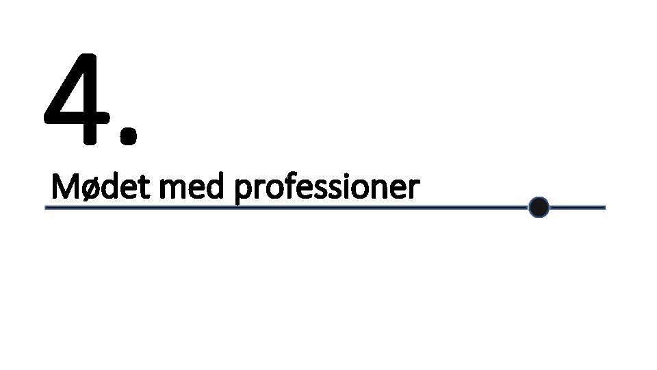 4. Mødet med professioner 