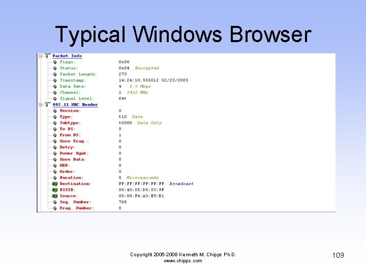 Typical Windows Browser Copyright 2005 -2008 Kenneth M. Chipps Ph. D. www. chipps. com