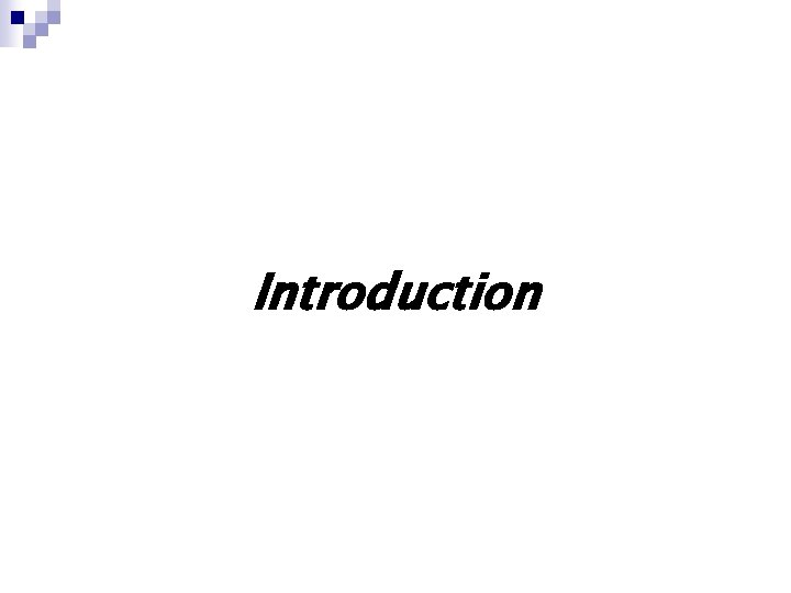 Introduction 