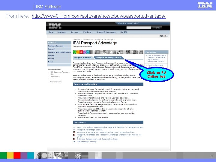 IBM Software Examples of Ordering ILMT via PA