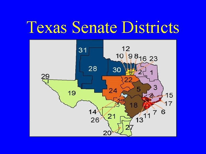 Texas Senate Districts 