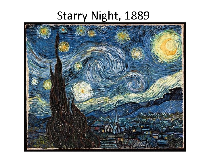 Starry Night, 1889 