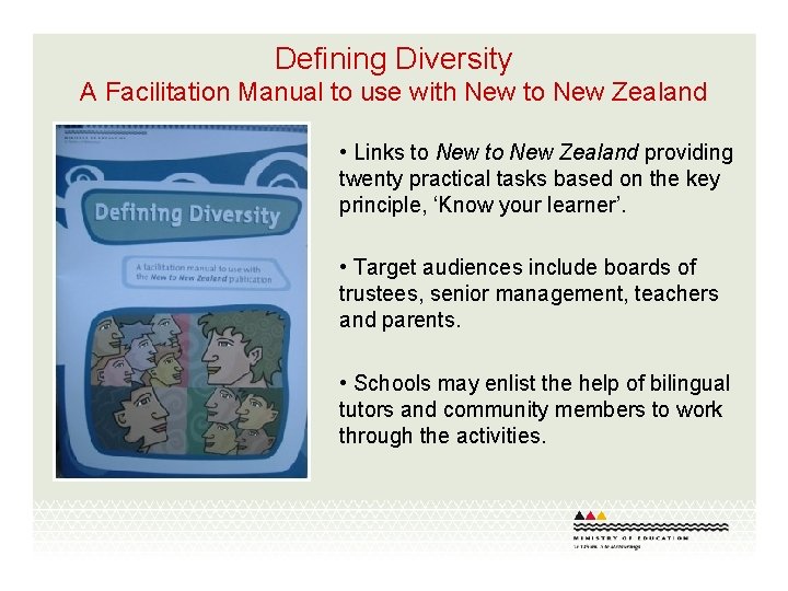 Defining Diversity A Facilitation Manual to use with New to New Zealand • Links