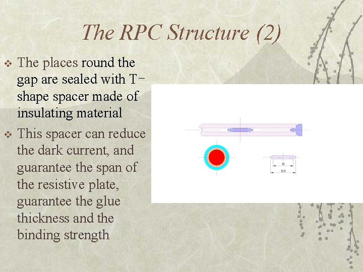 The RPC Structure (2) v v The places round the gap are sealed with