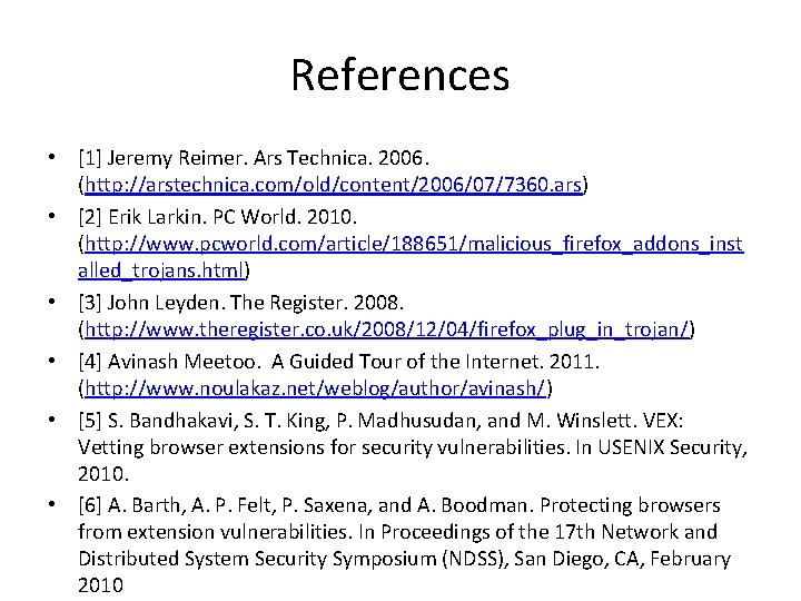 References • [1] Jeremy Reimer. Ars Technica. 2006. (http: //arstechnica. com/old/content/2006/07/7360. ars) • [2]