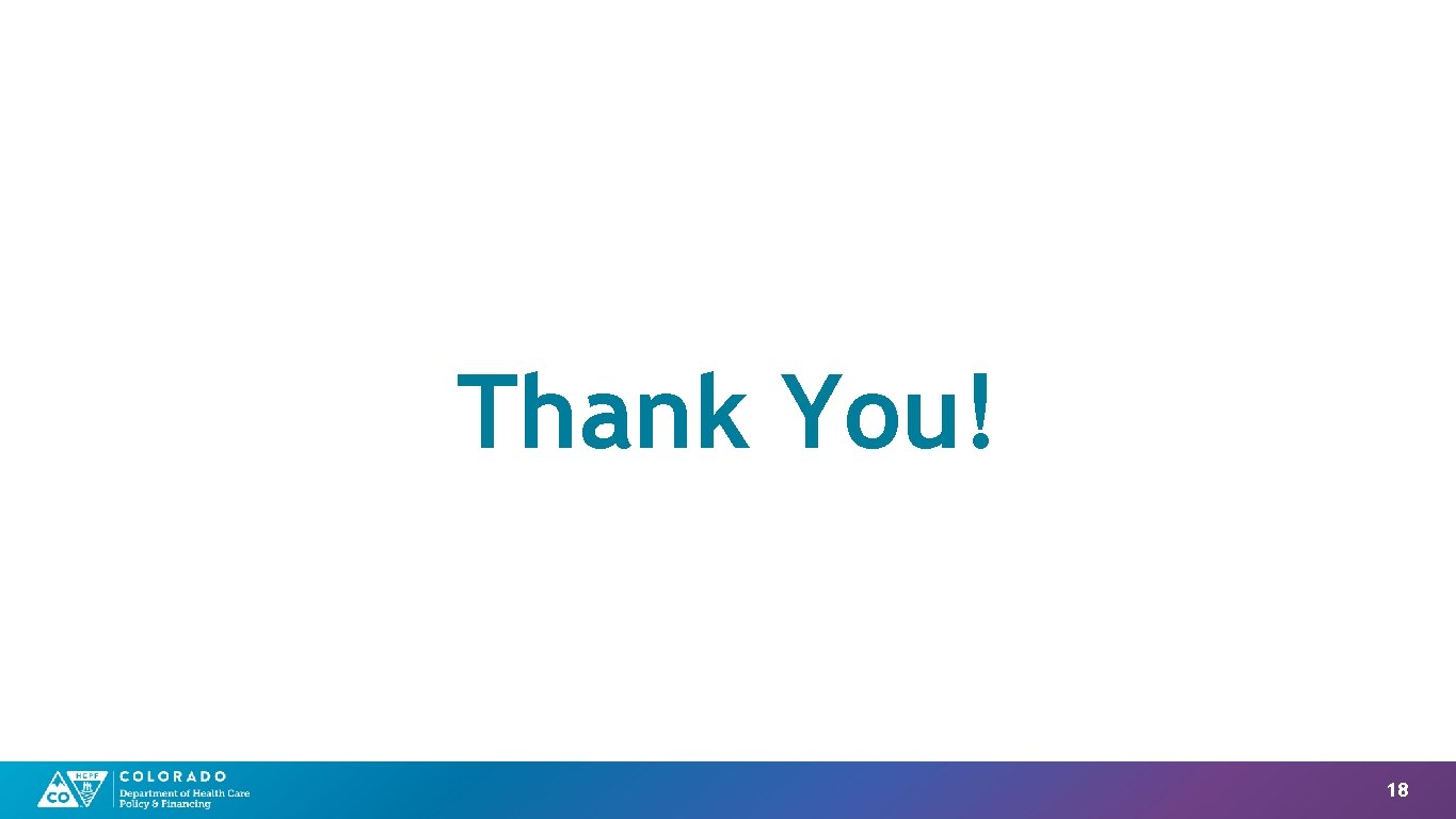 Thank You! 18 