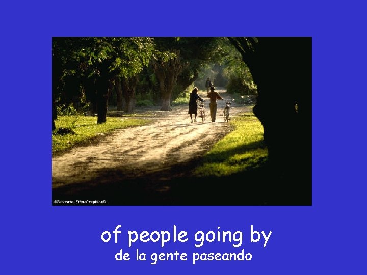 of people going by de la gente paseando 