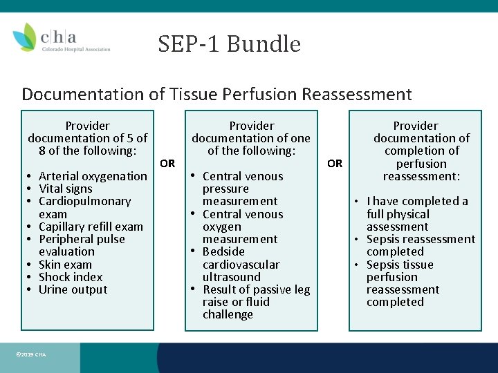 SEP-1 Bundle Documentation of Tissue Perfusion Reassessment Provider documentation of 5 of 8 of
