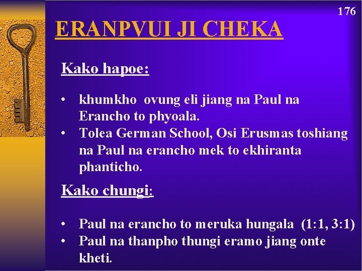 ERANPVUI JI CHEKA 176 Kako hapoe: • khumkho ovung eli jiang na Paul na