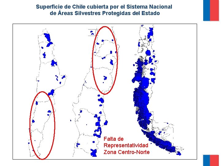 Superficie de Chile cubierta por el Sistema Nacional de Áreas Silvestres Protegidas del Estado