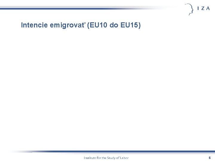 Intencie emigrovať (EU 10 do EU 15) 6 