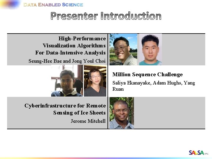High-Performance Visualization Algorithms For Data-Intensive Analysis Seung-Hee Bae and Jong Youl Choi Million Sequence