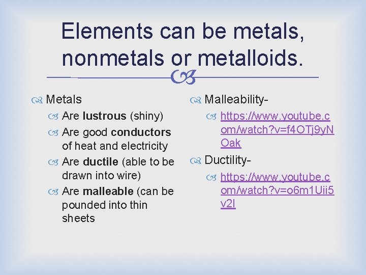 The Periodic Table A guide The Periodic Table