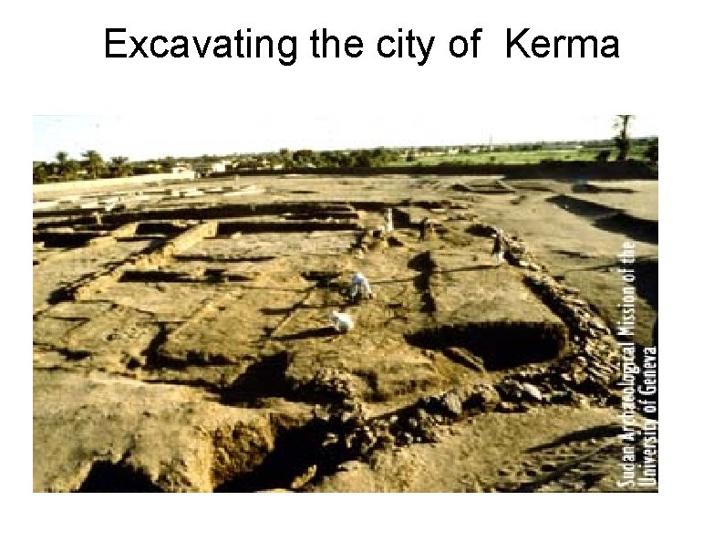 Excavating the city of Kerma 