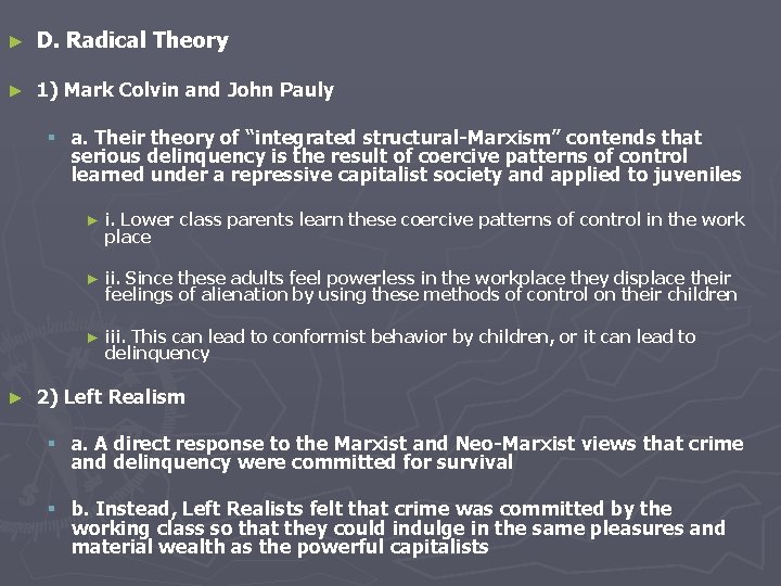 ► D. Radical Theory ► 1) Mark Colvin and John Pauly § a. Their