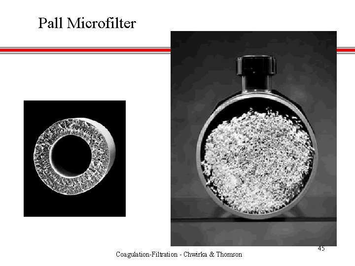 Pall Microfilter Coagulation-Filtration - Chwirka & Thomson 45 