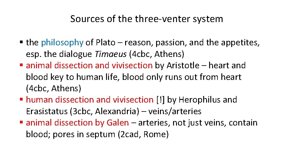 Sources of the three-venter system § the philosophy of Plato – reason, passion, and