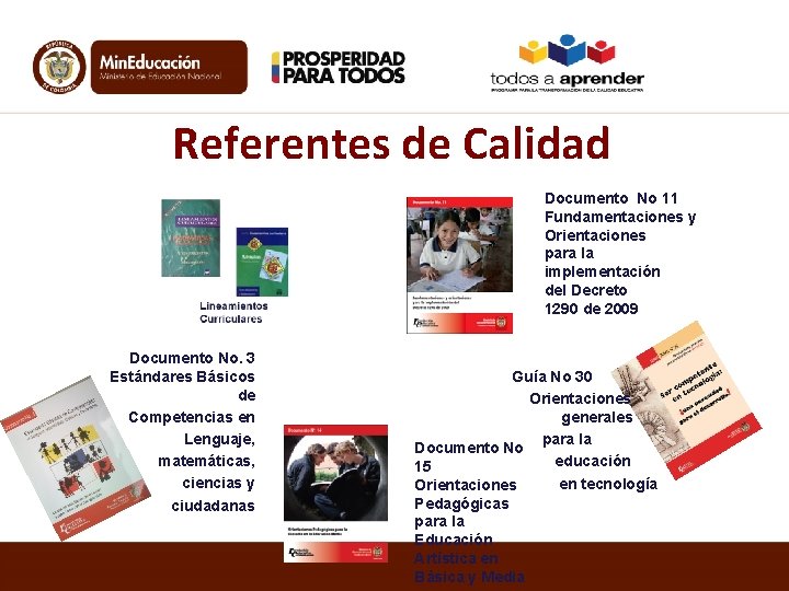 Referentes de Calidad Documento No 11 Fundamentaciones y Orientaciones para la implementación del Decreto