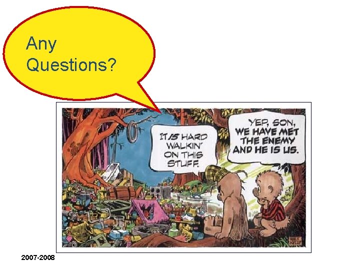 Any Questions? 2007 -2008 