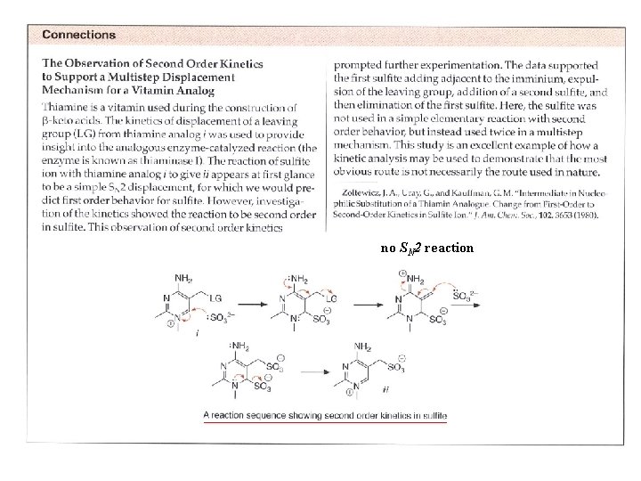 no SN 2 reaction 