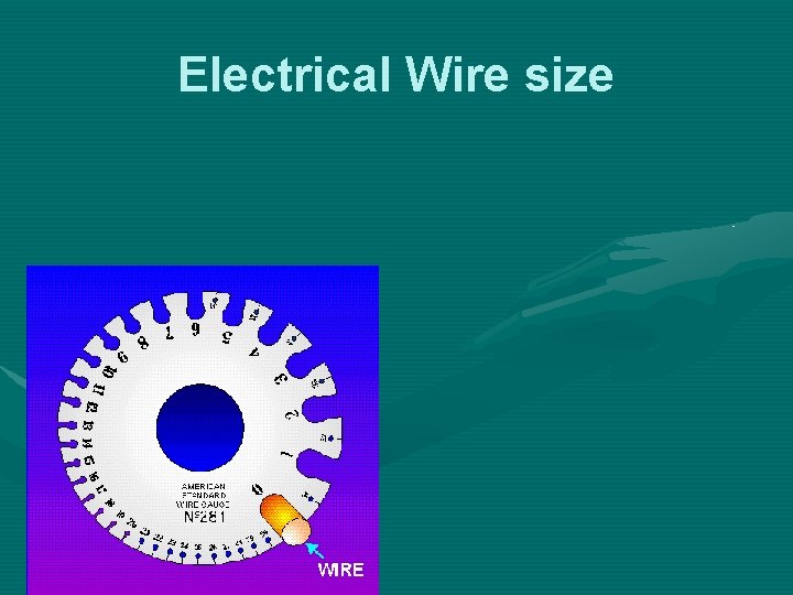 Electrical Wire size 