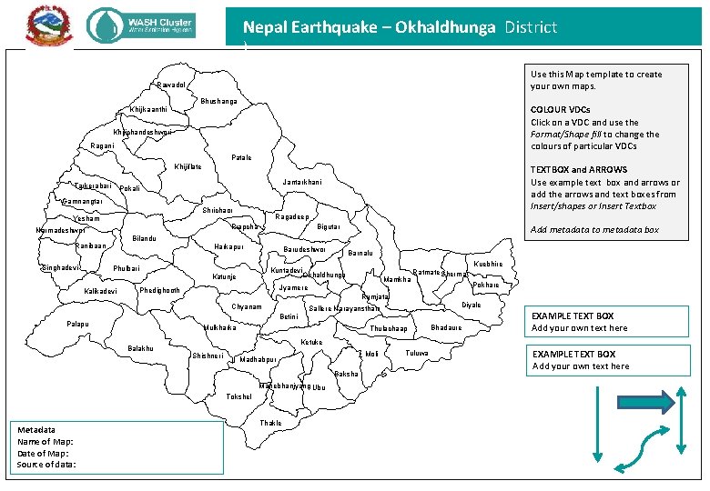 Nepal Earthquake – Okhaldhunga District ) Use this Map template to create your own