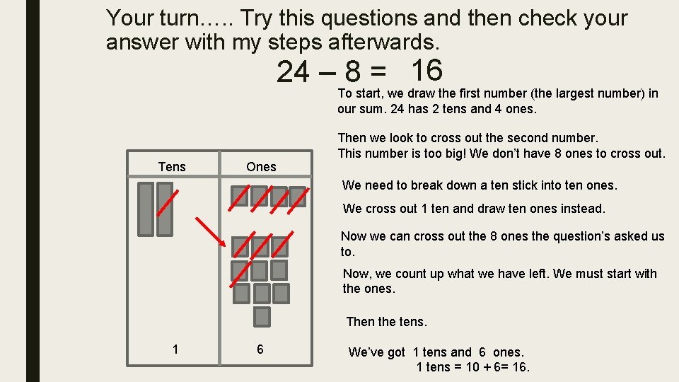 Your turn…. . Try this questions and then check your answer with my steps