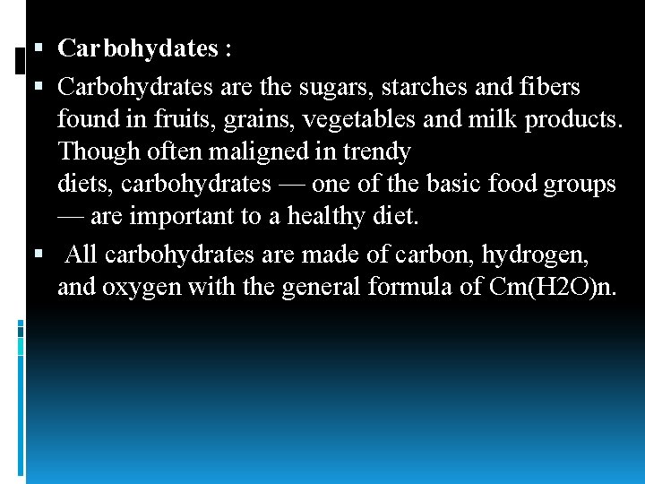 CARBOHYDRATES CLASSIFICATION S TRUCTURES AND FUNCTIONS Carbohydates Carbohydrates