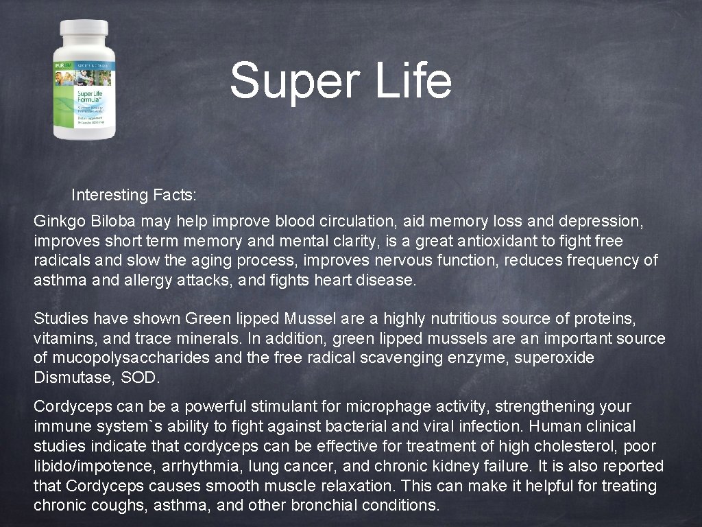 Super Life Interesting Facts: Ginkgo Biloba may help improve blood circulation, aid memory loss