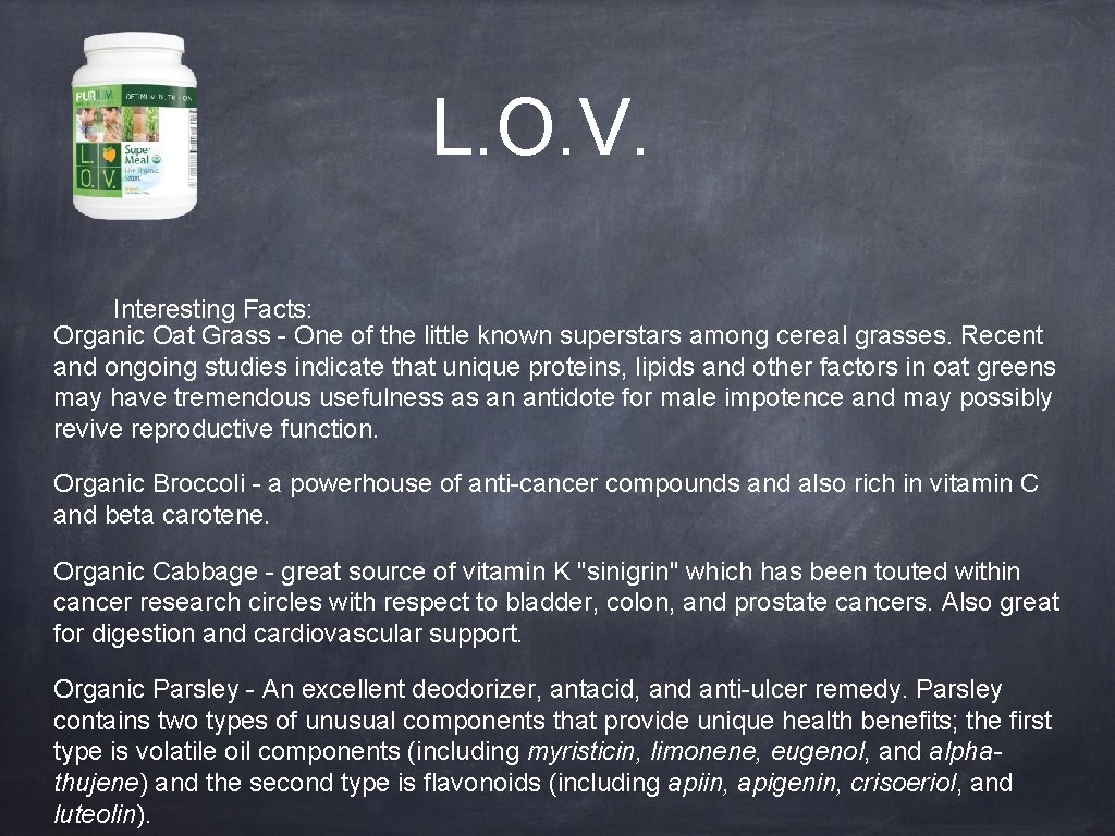 L. O. V. Interesting Facts: Organic Oat Grass - One of the little known