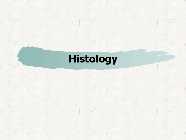 Histology 