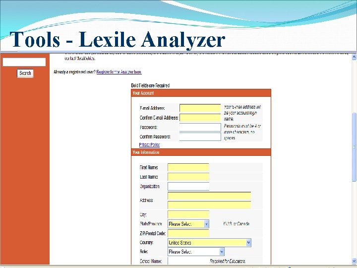Tools - Lexile Analyzer 