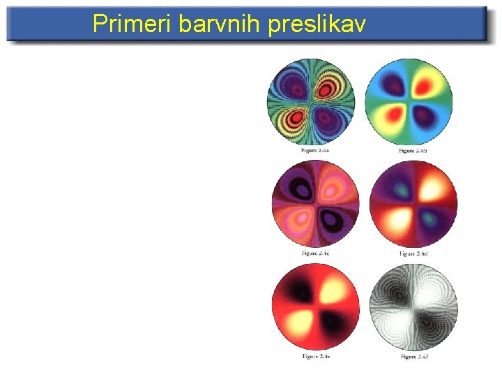 Primeri barvnih preslikav 