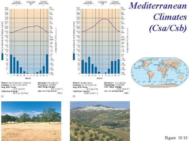 Mediterranean Climates (Csa/Csb) Figure 10. 16 