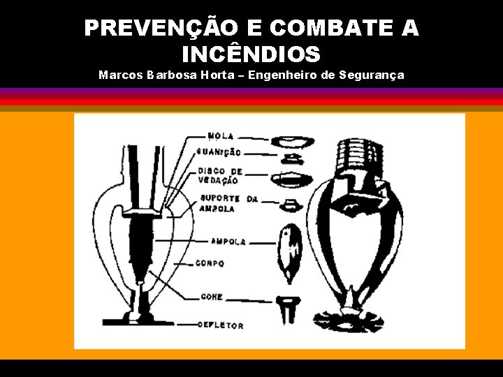 PREVENÇÃO E COMBATE A INCÊNDIOS Marcos Barbosa Horta – Engenheiro de Segurança 