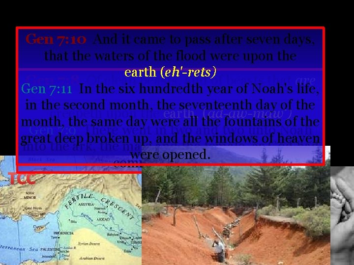 Gen 7: 10 And it came to pass after seven days, that the waters