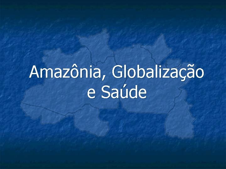 Amazônia, Globalização e Saúde 