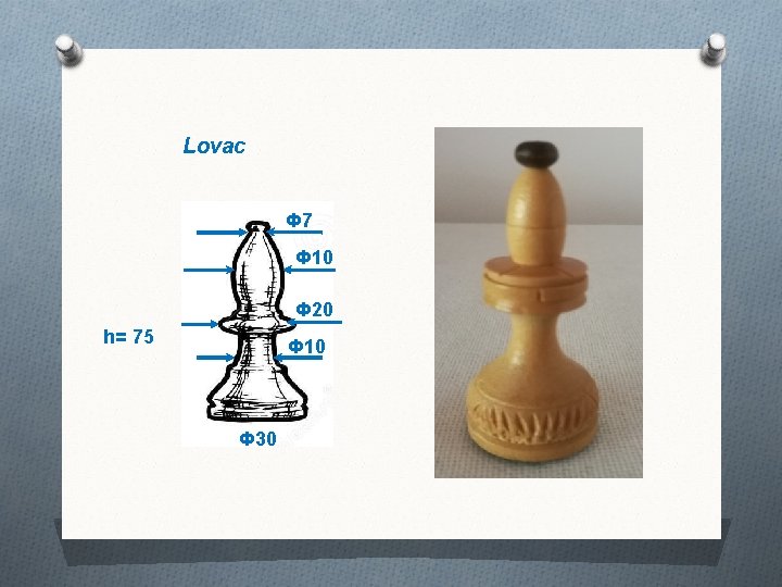 Lovac Ф 7 Ф 10 Ф 20 h= 75 Ф 10 Ф 30 