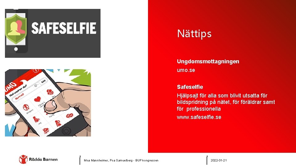 Nättips Ungdomsmottagningen umo. se Safeselfie Hjälpsajt för alla som blivit utsatta för bildspridning på