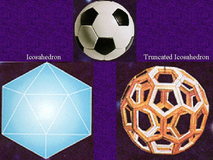 Icosahedron Truncated Icosahedron 