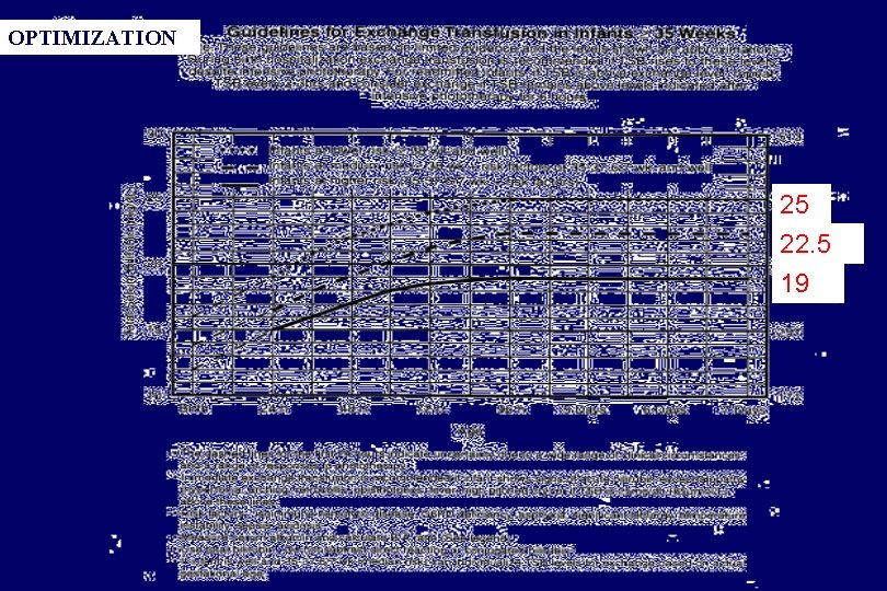 OPTIMIZATION 25 22. 5 19 