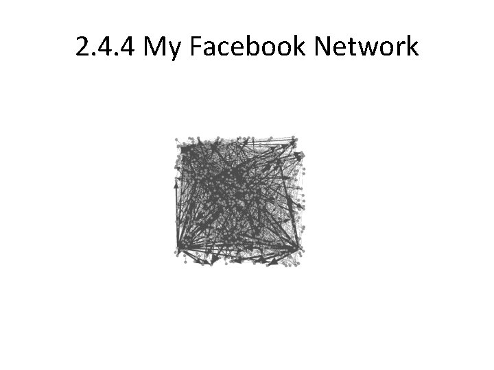 2. 4. 4 My Facebook Network 
