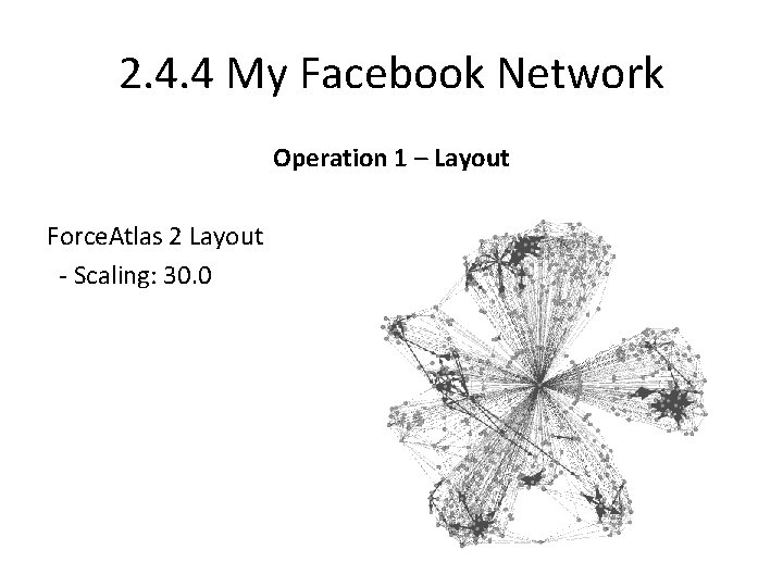 2. 4. 4 My Facebook Network Operation 1 – Layout Force. Atlas 2 Layout