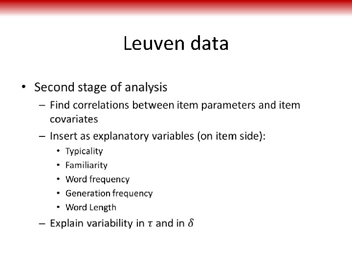Leuven data • 