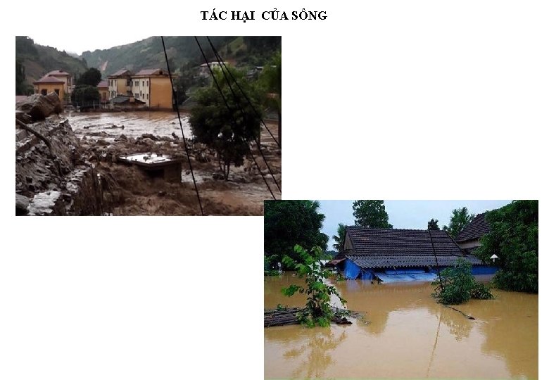 TÁC HẠI CỦA SÔNG 