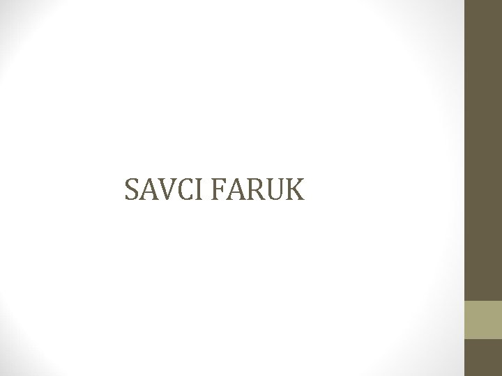 SAVCI FARUK 